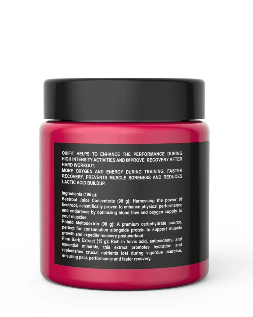OxiFit - Sports Drink by Black Stuff Rückseite