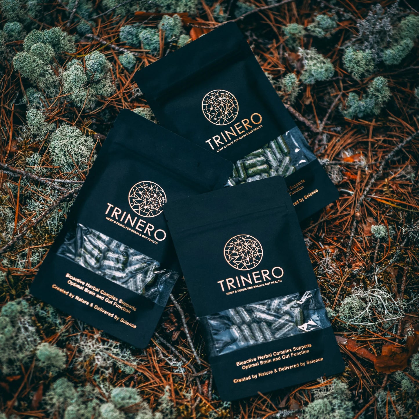 CBG Kapseln, Trinero CBG (Cannabigerol) Kapseln mit Fulvinsäure, Pinienrindenextrakt  & Chaga